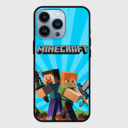 Чехол iPhone 13 Pro МАЙНКРАФТ ГЕРОИ ИГРЫ MINECRAFT