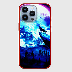 Чехол для iPhone 13 Pro МОЛЧАНИЕ ЛУНЫ, цвет: 3D-красный