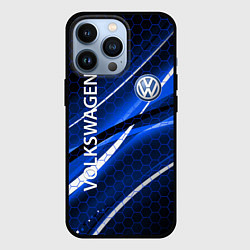 Чехол для iPhone 13 Pro VOLKSWAGEN LOGO SPORT, цвет: 3D-черный