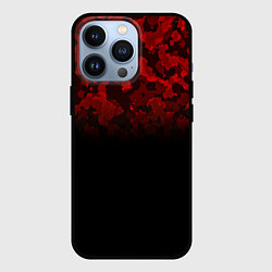 Чехол iPhone 13 Pro BLACK RED CAMO RED MILLITARY