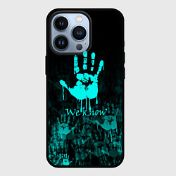 Чехол iPhone 13 Pro WE KNOW NEON LOGO