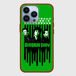 Чехол для iPhone 13 Pro Green day is here, цвет: 3D-красный