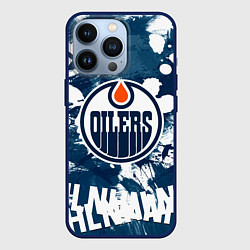 Чехол для iPhone 13 Pro Эдмонтон Ойлерз Edmonton Oilers, цвет: 3D-тёмно-синий