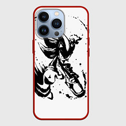Чехол для iPhone 13 Pro SONIC BLACK СОНИК, цвет: 3D-красный
