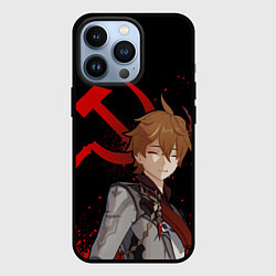 Чехол iPhone 13 Pro ТАРТАЛЬЯ СНЕЖНАЯ ЧЕРНЫЙ