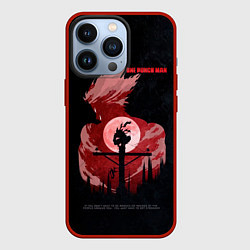 Чехол iPhone 13 Pro One Punch-Man эпичный Гароу