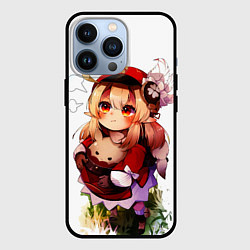 Чехол iPhone 13 Pro Милая Кли дуется геншин импакт
