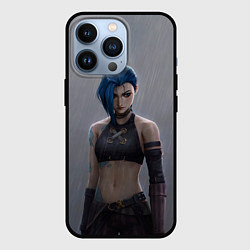 Чехол для iPhone 13 Pro Джинкс под дождём, цвет: 3D-черный