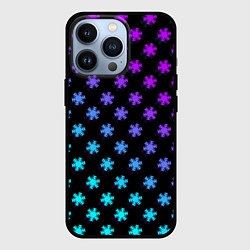 Чехол для iPhone 13 Pro NEON WINTER IS COMING ЗИМА БЛИЗКО НЕОН, цвет: 3D-черный