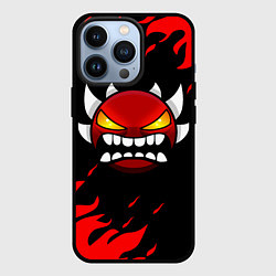 Чехол iPhone 13 Pro Geometry Dash: Demon Red Fire