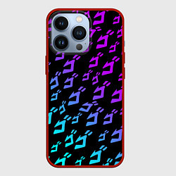 Чехол iPhone 13 Pro JOJOS BIZARRE ADVENTURE NEON PATTERN НЕОН УЗОР