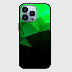 Чехол iPhone 13 Pro Изумрудный Зеленый Геометрия