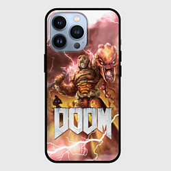 Чехол iPhone 13 Pro Брутальный DoomGay Hell rock