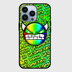 Чехол iPhone 13 Pro Geometry Dash: Acid Green