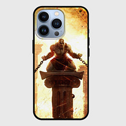 Чехол для iPhone 13 Pro GOD OF WAR КРАТОС В ЦЕПЯХ, цвет: 3D-черный