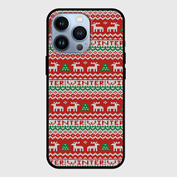 Чехол iPhone 13 Pro Deer Christmas Pattern