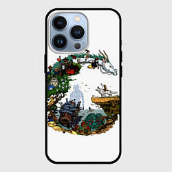 Чехол iPhone 13 Pro Миры Хаяо Миядзаки унесенные призраками и другие
