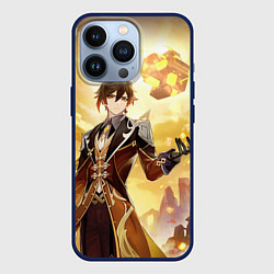 Чехол для iPhone 13 Pro Zhongli Order, цвет: 3D-тёмно-синий