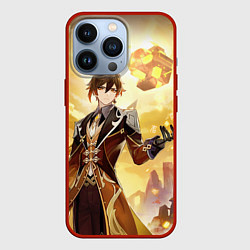 Чехол для iPhone 13 Pro Zhongli Order, цвет: 3D-красный