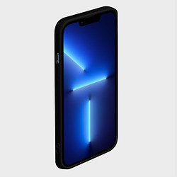 Чехол для iPhone 13 Pro BMW blue neon theme, цвет: 3D-черный — фото 2