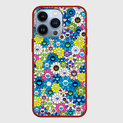 Чехол iPhone 13 Pro Takashi Murakami Улыбающиеся цветы