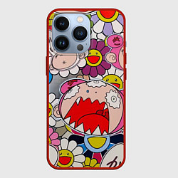 Чехол iPhone 13 Pro Takashi Murakami кричащий арт