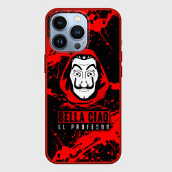 Чехол для iPhone 13 Pro БУМАЖНЫЙ ДОМ LA CASA DE PAPEL BELLA CIAO, цвет: 3D-красный