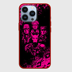 Чехол для iPhone 13 Pro JOJO BIZARRE ADVENTURE ПЕРСОНАЖИ, цвет: 3D-красный