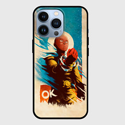 Чехол iPhone 13 Pro One Punch-Man Эпичный Сайтама