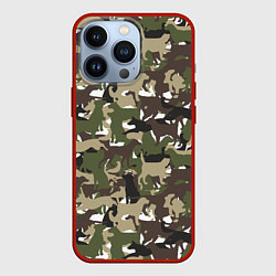 Чехол iPhone 13 Pro Камуфляж из Собак Camouflage