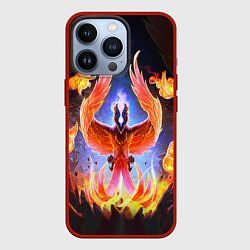 Чехол для iPhone 13 Pro DOTA 2 ФЕНИКС, цвет: 3D-красный