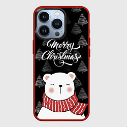 Чехол iPhone 13 Pro MERRY CHRISTMAS BEARS