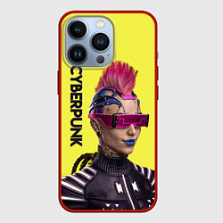 Чехол для iPhone 13 Pro Cyberpunk Панк, цвет: 3D-красный