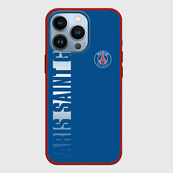 Чехол для iPhone 13 Pro PSG PARIS SAINT GERMAIN WHITE LINE SPORT, цвет: 3D-красный