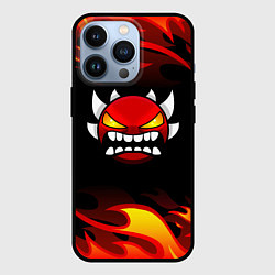 Чехол iPhone 13 Pro Geometry Dash Fire