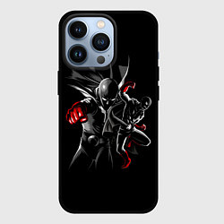 Чехол для iPhone 13 Pro One Punch Man Saitama, цвет: 3D-черный