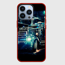 Чехол для iPhone 13 Pro Американский Грузовик Дальнобой 2022, цвет: 3D-красный