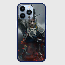 Чехол для iPhone 13 Pro ВЕДЬМАК СЕРИАЛ ДИКАЯ ОХОТА, цвет: 3D-тёмно-синий