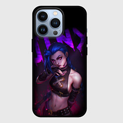 Чехол для iPhone 13 Pro JINX ARCANE НАДПИСЬ LEAGUE OF LEGENDS, цвет: 3D-черный