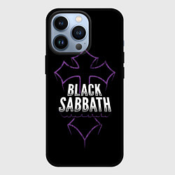 Чехол iPhone 13 Pro Black Sabbat Cross