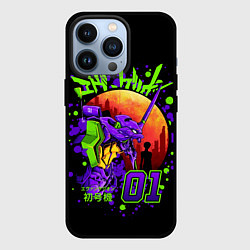 Чехол для iPhone 13 Pro Евангелион - Neon Genesis Evangelion, цвет: 3D-черный