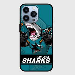 Чехол iPhone 13 Pro San Jose Sharks, Сан Хосе Шаркс