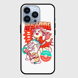 Чехол iPhone 13 Pro Котятки Сенку и Цукаса Dr Stone