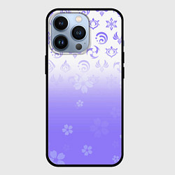 Чехол iPhone 13 Pro GENSHIN IMPACT SYMBOL PATTERN SAKURA САКУРА