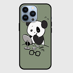 Чехол iPhone 13 Pro Панда красит глаза