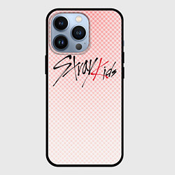 Чехол iPhone 13 Pro Stray kids лого, K-pop ромбики