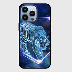 Чехол для iPhone 13 Pro Тигр идет по млечному пути, цвет: 3D-черный