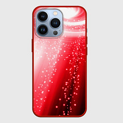 Чехол для iPhone 13 Pro Красная космическая спираль, цвет: 3D-красный