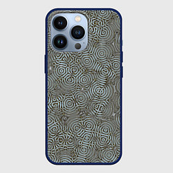 Чехол для iPhone 13 Pro Коллекция Journey Лабиринт 575-1, цвет: 3D-тёмно-синий