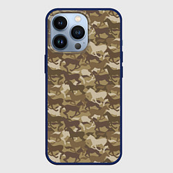 Чехол для iPhone 13 Pro Бегущие Дикие Лошади, цвет: 3D-тёмно-синий